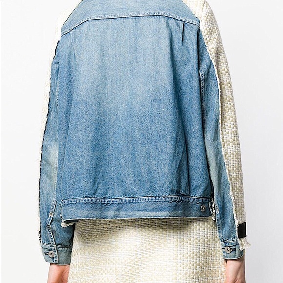 Sacai Summer Tweed and Denim Jacket - Picture 5 of 16